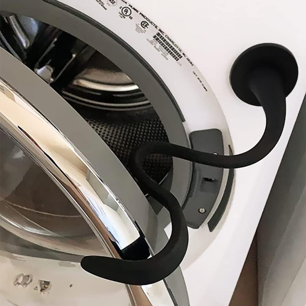Washer Door Prop and Stopper for Front Load Washing Machine, Flexible Holder with 43mm Magnet Base, Black