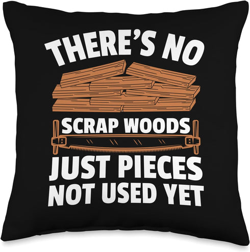 Woodworking Design Throw Pillow for Men and Women Woodworker Wood Tools