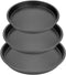 Non-Stick Round Cake Pans & Cookie Sheets Set - 3-Piece Bakeware Set (8-inch, 9-inch, 10-inch)