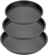 Non-Stick Round Cake Pans & Cookie Sheets Set - 3-Piece Bakeware Set (8-inch, 9-inch, 10-inch)