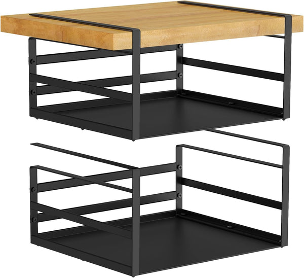 PEKGRIL 2 Pack Under Shelf Basket, Black Undershelf Storage Basket, Heavy Duty
