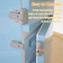 SAFELON 2 Pcs Child Proof Baby Safety Fridge Lock, Protect Refrigerators with Damaged Sealing Strips (Grey)
