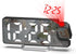 AMIR Projection Alarm Clock for Bedroom, 7.9 in Display LED Alarm Clock with 180 Rotatable Projector, Snooze
