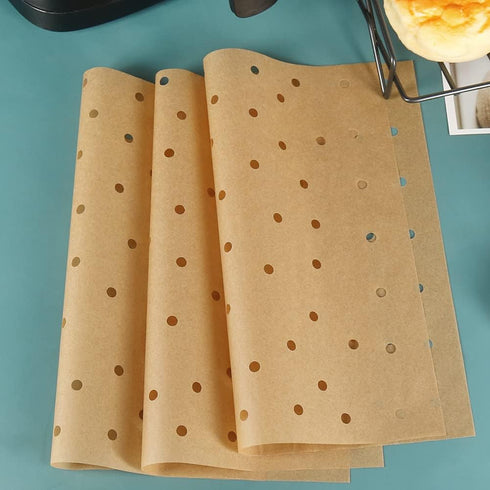 BYKITCHEN Air Fryer Oven Liners, Nonstick Unbleached Parchment Paper, 11x12 Inches, Set of 100