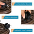 Yiting 12” Heavy-Duty Plant Caddy with Wheels, Rolling Plant Stand Dolly with Casters for Indoor and Outdoor - Brown