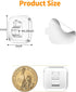 ispneay 50 Mini Light Hooks with Adhesive Strips: Indoor Clear Small String Light Clips Damage Free - Plastic Wall Hook
