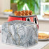 Golden Grey Marble Slice Toaster Cover, Washable Polyester Toaster Cover, Modern Arts Quilted Bread Maker Cover