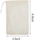LOOKSGO 25 Pcs 4x6 Inch Muslin Bag Sachet Bags for Party Wedding Home Supplies, Cotton Drawstring Bags