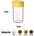 WonLiq 12-Ounce Glass Parmesan Cheese Shaker with Airtight Lid - Anti-Clogging Dispenser for Grated Cheese, Sugar
