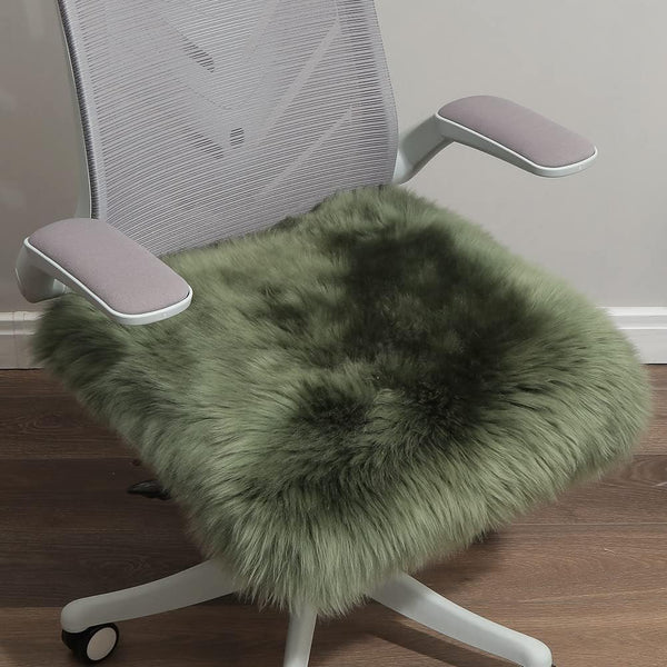 LLB Sheepskin Chair Covers - Office & Dining Room Chair Pads -