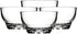 BOHEM'S Clear Glass Bowls Set of 4, 9.5 oz Small Serving Bowls for Dessert, Snack, Cereal, Fruit, Ice Cream
