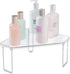 Countertop, 2 Pack mDesign Plastic/Steel Corner Stackable Rack, Storage Organizer Shelf for Bathroom, Vanity, Sink