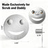 Yoshiky Stainless Steel Smiley Face Dish Sponge Holder, Silver Sink Caddy Organizer Storage with Suction Cup