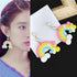 Fewo Rainbow and Cloud Fondant Molds, Silicone Gum Paste Polymer Clay Resin Sugar Craft Mould (Set of 2)