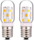 LED Microwave Light Bulb, 40W Incandescent Replacement for Refrigerator, Under Range Hood E17 Intermediate Base, Pack