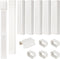 BEWAVE 9 Ft AC Line Cover Kit - 4" W Decorative PVC Tubing for Mini Split Air Conditioners and Heat Pumps
