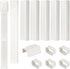 BEWAVE 9 Ft AC Line Cover Kit - 4" W Decorative PVC Tubing for Mini Split Air Conditioners and Heat Pumps