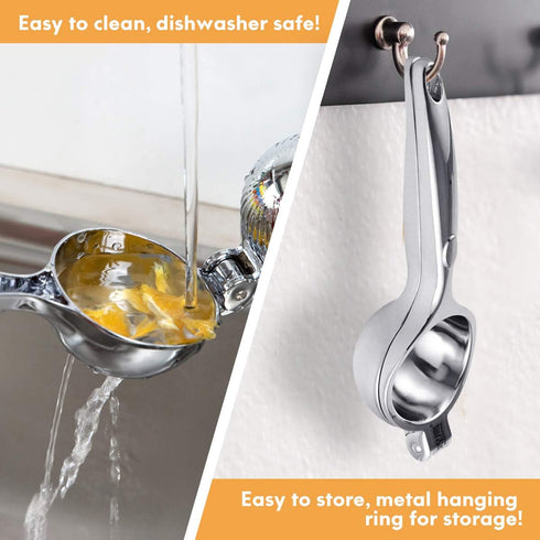 Lemon Squeezer Juicer, Handheld Citrus Juicer, Metal Lemon Press, Lime Squeezer Bar Tool, Manual Citrus Press