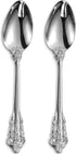 KEAWELL 2-Piece Large Serving Spoon, 18/10 Stainless Steel, Fine Sturdy Tablespoon, Dishwasher Safe, 9.4" (Silver)