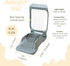 Annie & Mia Design Egg Slicer, Stainless Steel Wires Dishwasher Safe Aluminum Alloy Heavy Duty Multipurpose Cutter