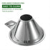 Stainless Steel Spice Funnel with Handle for Kitchen Use, Spill-Free Metal Funnel for Filling Spice Jars and Bottles
