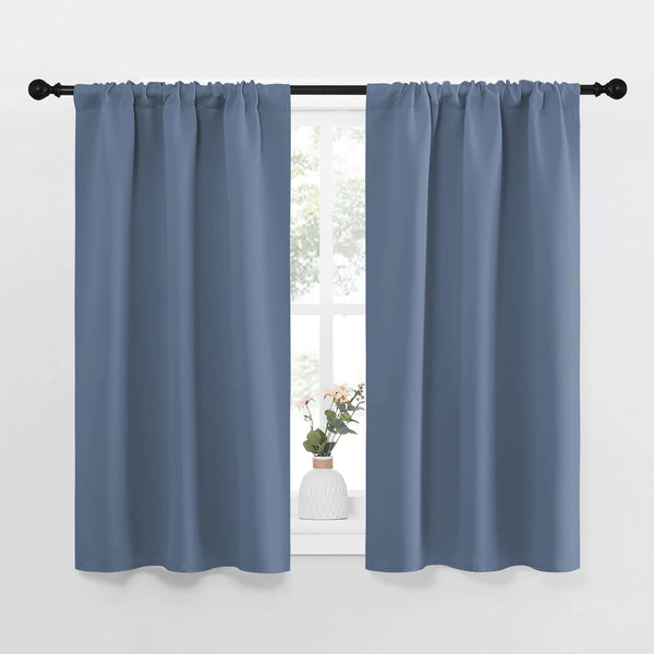 NICETOWN Kitchen Curtains, Short Blackout Curtains & Drapes, Thermal Insulated Blackout Curtain