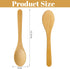 jiebor 30Pcs 5.7inch Mini Small Wooden Spoons Tiny Wood Spoons Bulk for Tea Coffee Sugar Ice Cream Salt Spices Honey