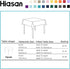 Hiasan Black Square Tablecloth, Waterproof and Spillproof Washable Fabric for Dining Room, 60 x 60 Inch