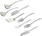 Hutzler LOPOL Reinforced Nylon Utensils, 11", White, Set of 8