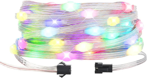 BTF-LIGHTING WS2812B IC RGB Pebble Pixel Light Seed String Roll Individual Addressable
