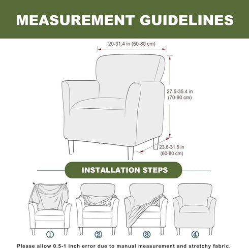 FUANGUI Banquet Armchair Slipcover Printed Chair Covers with Arms Stretch Club Chair Slipcover Soft Armchair Sofa