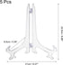 uxcell 9" Acrylic Plate Stands for Display Easels Stand Display Stand Acrylic Plate Holder for Card Easel Photo Frame Desktop Transparent 5Pcs