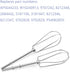 W10490648 Hand Mixer Turbo Beaters for Blending Soups, Smoothies, Shakes, Egg Whites, Replaces AP5644233, AP6022244