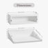 13 Inch SUMGAR Floating Nightstand White Modern Bedside Table Organiser Fully Assembled Shelf Small Spaces Wall Mounted
