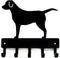 Labrador Retriever Key Holder & Dog Leash Hanger for Wall, Large 9 inch Wide with 5 Hooks, Made in USA