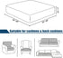 Water-Repellent Sofa Cushion Covers, Jacquard High Stretch Fabric Furniture Protector for Living Room, Gray