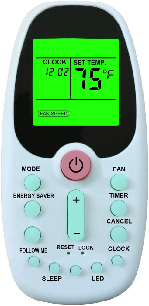 RCECAOSHAN Replacement for Arctic King Air Conditioner Remote Control R09B/BGE, with Green Backlight