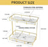 Bathroom Organizer Countertop, Perfume Organizer Makeup Storage Display Rack, 2 Tier Vanity Tray Dresser Stainless