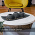 3 Coffee Table Decor, Pieces Candle Holders with Tray and Rocks, Centerpiece Table Decorations for Living Room, Dining