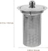 HEMOTON Tea Infusers for Loose Tea, 2Pcs Stainless Steel Strainers, Fine Mesh Steeper, Tea Basket Insert
