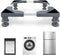 Mini Fridge Stand Adjustable Universal Base, 4 Strong Feet Washer Dryer Pedestal for Refrigerator, Grey