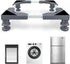 Mini Fridge Stand Adjustable Universal Base, 4 Strong Feet Washer Dryer Pedestal for Refrigerator, Grey