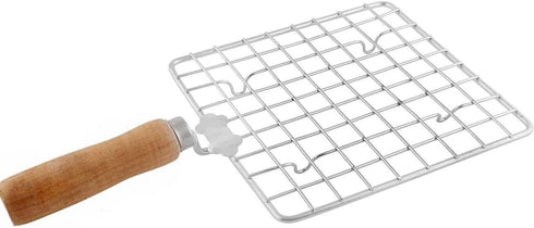 Big Stainless Steel Roasting Net, Wire Roaster, Cooking Rack for Chicken Grill, Silver