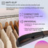 Black Clothes Hanger Grips, 10000 Pack Non-Marking Silicone Non Slip Rubber Hanger Grips, Durable Nonslip Strips.