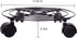 3 Packs 11.8 Inches Set KINJOEK Metal Plant Caddy Flower Pots Plant Stand with Lockable Wheels, Rolling Planter Mover