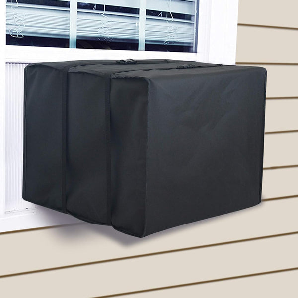 Foozet Window Air Conditioner Cover for Outside Unit, Medium 25"W x 20"D x 17"H, 420D