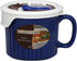 Corningware 1105119 20-Ounce Oven Safe Meal Mug, Blueberry, with Vented Lid
