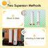 1 VOSON Gallon Hanging Chicken Waterer with Two Automatic-Fill Water Cups - No Waste Poultry Water Dispenser for Coop