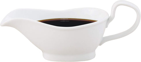 HIC Kitchen Gravy Boat, Fine Porcelain, 8-Ounce