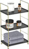 kaileyouxiangongsi Freestanding Organizer Shelf, 3-Tier Bathroom Countertop Organizer, Makeup Organizer -Corner Storage Shelf,